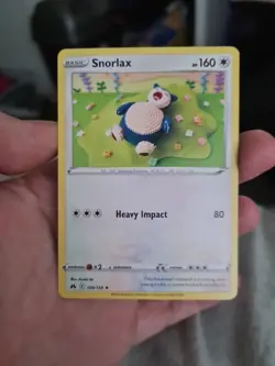 Snorlax - Rare - 109/159 - SWSH Crown Zenith - Pokemon TCG NM Card - Image 1