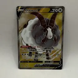 Pokemon Trading Card Game TCG Rebel Clash Dubwool V 188/192 HP Card - Image 1