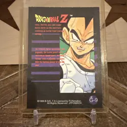 FRIEZA 1999 DRAGONBALL Z Gold Foil Card #G-9 EXC. VINTAGE DBZ 🔥 🔥 - Image 2