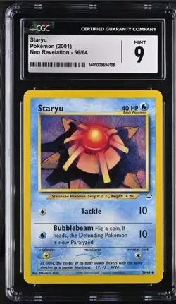 Pokemon Neo Revelation Staryu TCG Card 56/64 Regular - Image 1