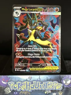Pokemon Card Mega Lucario EX 160/132 Mega Evolution Full Art Ultra Rare NM - Image 1