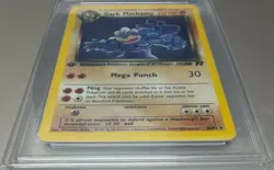Dark Machamp 10/62 1st Edition Year 2000 Team Rocket Get Graded 9 MINT Rare Card - Image 2