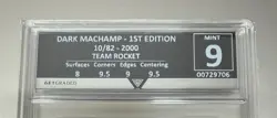 Dark Machamp 10/62 1st Edition Year 2000 Team Rocket Get Graded 9 MINT Rare Card - Image 5