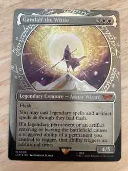 MTG Gandalf the White #0305 SHOWCASE FOIL LTR Mythic NM/M - Image 1