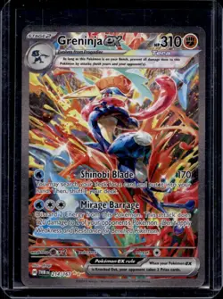 2024 Pokemon SV Twilight Masquerade TWM EN Greninja ex #214/167 - Image 1