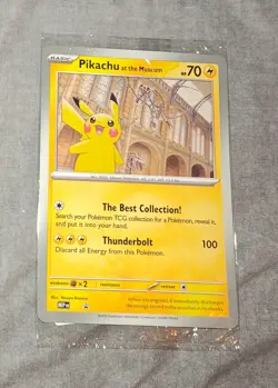 Pikachu At The Museum Pokemon Jumbo Promo - Sealed Promo Exclusive. - Image 1