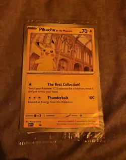 Pikachu At The Museum Pokemon Jumbo Promo - Sealed Promo Exclusive. - Image 2
