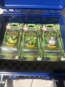 1999 Pokemon Jungle Sealed Blister Pack Trio -WOTC -Artwork Set - Factory Sealed - Image 1