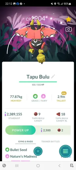 Pokemon Go Legendary Tapu Bulu ( Normal ) ( Background) ( XXL) - Image 1