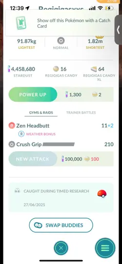 Pokemon Go Legendary Regigigas ( XXS) ( Normal )( Background) - Image 2