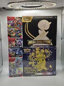 Pokemon TCG Sealed Bundle Lot | 2 ETBs + 3 Booster Bundles | Factory Sealed - Image 1