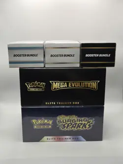 Pokemon TCG Sealed Bundle Lot | 2 ETBs + 3 Booster Bundles | Factory Sealed - Image 3