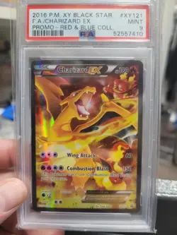 2016 POKEMON XY BLACK STAR PROMO #XY121 FA/CHARIZARD EX PROMO-RED & BLUE COLL. - Image 1