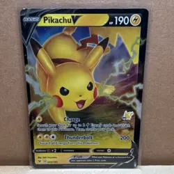 Pokemon TCG Pikachu V Ultra Rare Holo 190HP 043/185 Vivid Voltage - Image 1