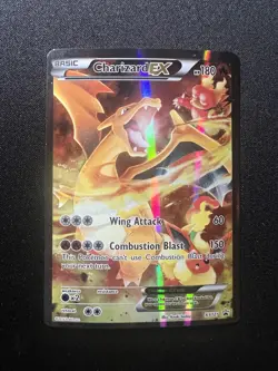 Pokemon TCG Charizard EX Black Star Full Art Holo Promo Card #XY121 Lp - Image 1