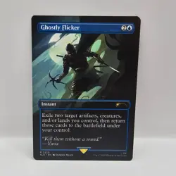 Ghostly Flicker NM #2229 Regular MTG Secret Lair x Ghost of Tsushima - Image 1