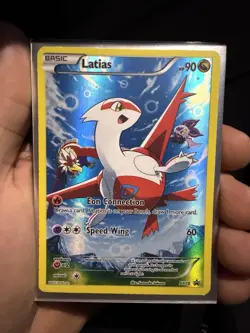 Pokemon TCG Latias XY78 Full Art Black Star Holo Promo Card LP/MP - Image 1