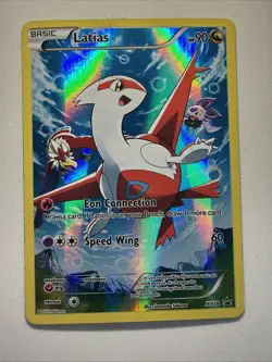 Pokemon TCG Latias XY78 Full Art Black Star Holo Promo Card LP - Image 1