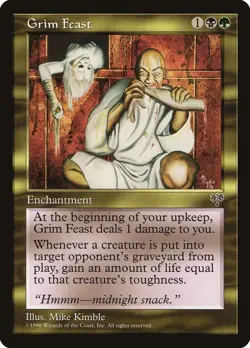 Grim Feast Mirage Regular - MTG RARE VINTAGE - Image 1