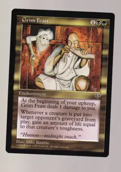 MTG- Grim Feast - Mirage (MIR) NMT - Image 1