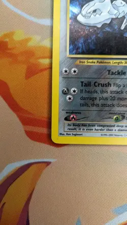 Steelix 15/111 Neo Genesis Set Holo Rare Pokemon - Image 4