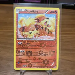 Pokemon Legendary Treasures Radiant Collection ~ Growlithe Holo RC4 - Image 1