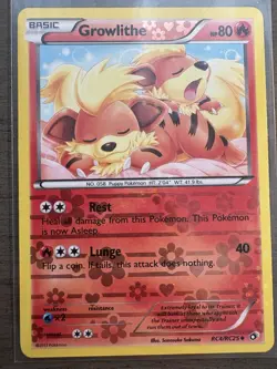 Growlithe RC4/RC25 Legendary Treasures: Radiant Collection Holo 2013 Pokemon - Image 1