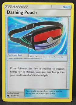 Dashing Pouch #92/111 SM - Crimson Invasion Normal Uncommon Pokemon - LP1 - Image 1