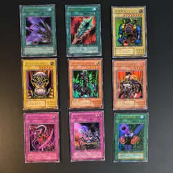 Lot 9 Cartes Yu-Gi-Oh! Retro (NO REPRINT) Old Layout Ultra/Super Rare Japonaises - Image 1