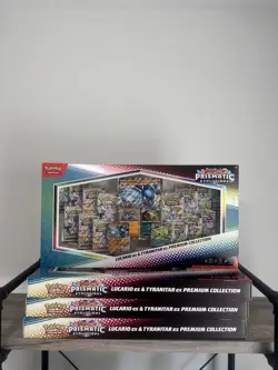 Pokemon Prismatic Lucario Ex Tyranitar Ex Premium Collection Sams Club SEALED NM - Image 2