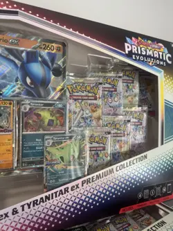 Pokemon Prismatic Lucario Ex Tyranitar Ex Premium Collection Sams Club SEALED NM - Image 5