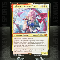 Magic MTG Final Fantasy - Lightning, Army of One - FIN M 0233 MINT - Image 1