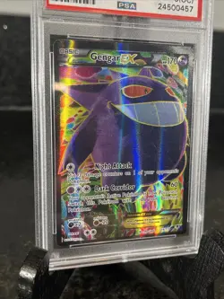 2014 POKEMON XY PHANTOM FORCES #114 FULL ART / GENGAR EX PSA 9 Rare OC Cert! - Image 2