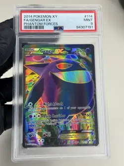 Gengar EX #114 PSA 9 MINT Full Art 2014 XY Pokemon Phantom Forces very low pop - Image 4