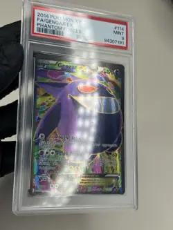 Gengar EX #114 PSA 9 MINT Full Art 2014 XY Pokemon Phantom Forces very low pop - Image 5