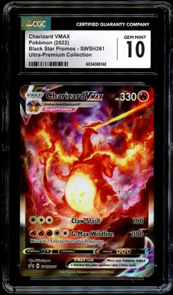 CGC 10 GEM MINT Charizard VMAX SWSH261 FULL ART PROMO SWSH 261 Pokemon Card 148 - Image 2
