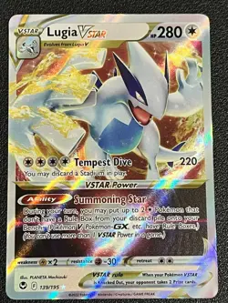 Lugia VSTAR 139/195 SWSH12: Silver Tempest Pokemon TCG NM - Image 1