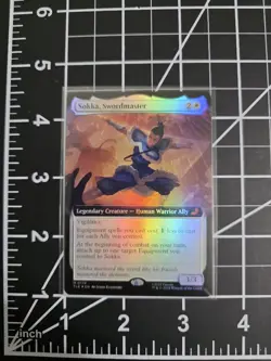 Sokka, Swordmaster 0174 TLE Extended Art Foil MTG Avatar NM/M - Image 1