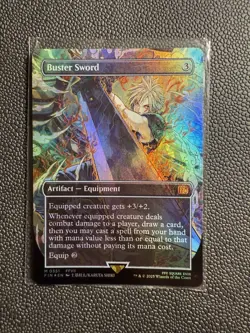 Buster Sword (Showcase Foil) Final Fantasy MTG - Image 1