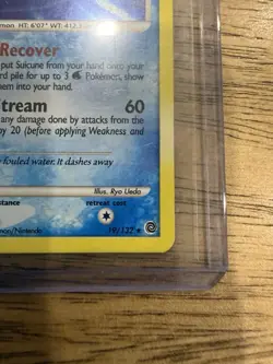 Pokemon TCG Suicune Secret Wonders 19/132 Cracked Ice Holo Rare - Image 3