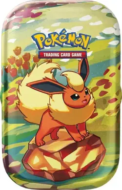 Pokemon Scarlet & Violet Prismatic Evolutions FLAREON MINI TIN ⭐⭐NEW⭐⭐ - Image 1