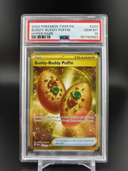 PSA 10 Buddy Buddy Poffin #223 Twilight Masquerade Hyper Rare - Image 1