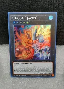Yu-Gi-Oh! K9-66X "Jacks" *SUPER RARE* DOOD-EN047 NM 1st Edition - Image 1