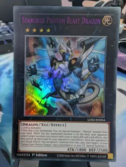 YuGiOh! Starliege Photon Blast Dragon LDS2-EN054 Purple Ultra Rare 1st Ed - Image 1