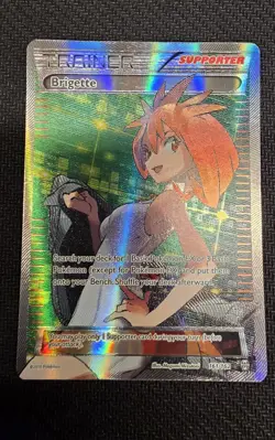 Pokemon Brigette 161/162 NM Full Art Ultra Rare XY Breakthrough Card NM - Image 1