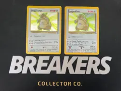 1999 Jungle Vintage Pokemon 2 Card Lot: Holo Kangaskhan 5/64 x2 - Image 1