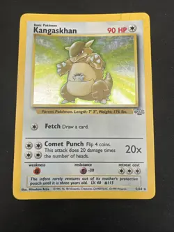 1999 Jungle Vintage Pokemon 2 Card Lot: Holo Kangaskhan 5/64 x2 - Image 2