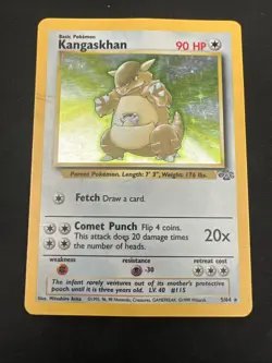 1999 Jungle Vintage Pokemon 2 Card Lot: Holo Kangaskhan 5/64 x2 - Image 4