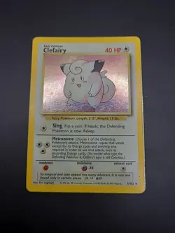 Clefairy 5/102 Holo Rare Base Set WOTC Pokemon Card 1999-2000 HP - Image 2