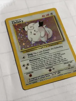 1999 Pokemon Base Set Clefairy Holo Rare Card 5/102 Ungraded - Image 3